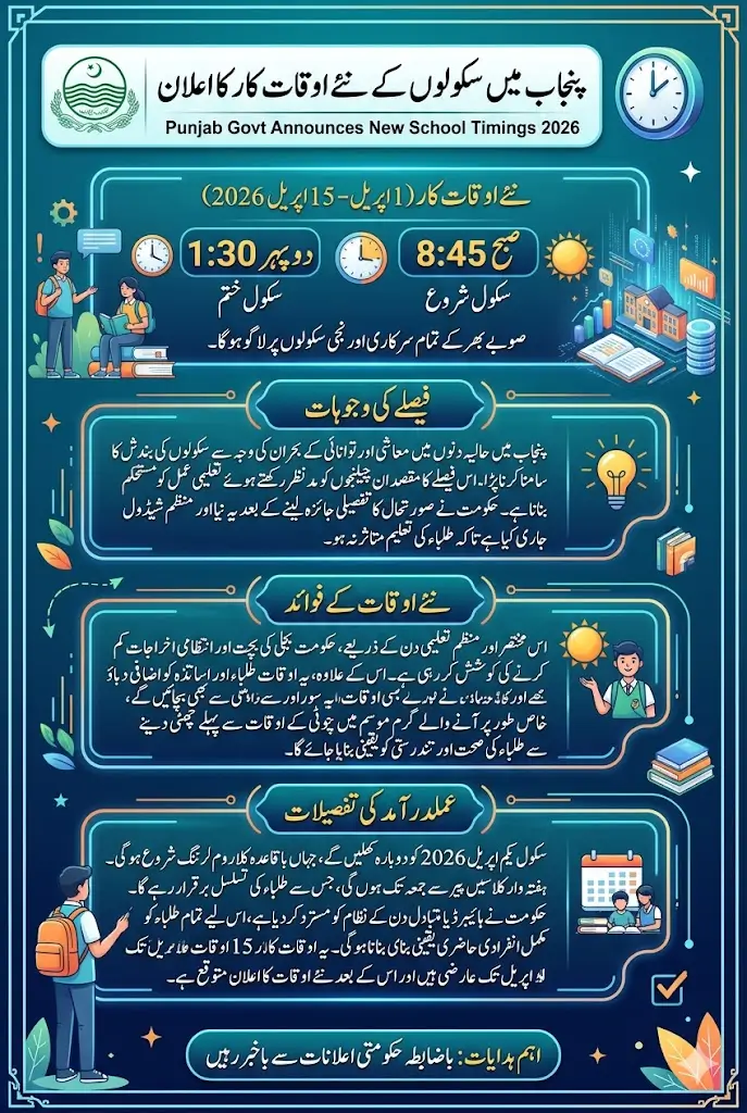 Punjab Govt Announces New School Timings 2026 Full Guide Step By Step