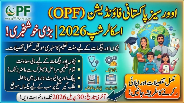 OPF Rolls Out Scholarships Overseas Pakistanis Foundation Full Guide 2026