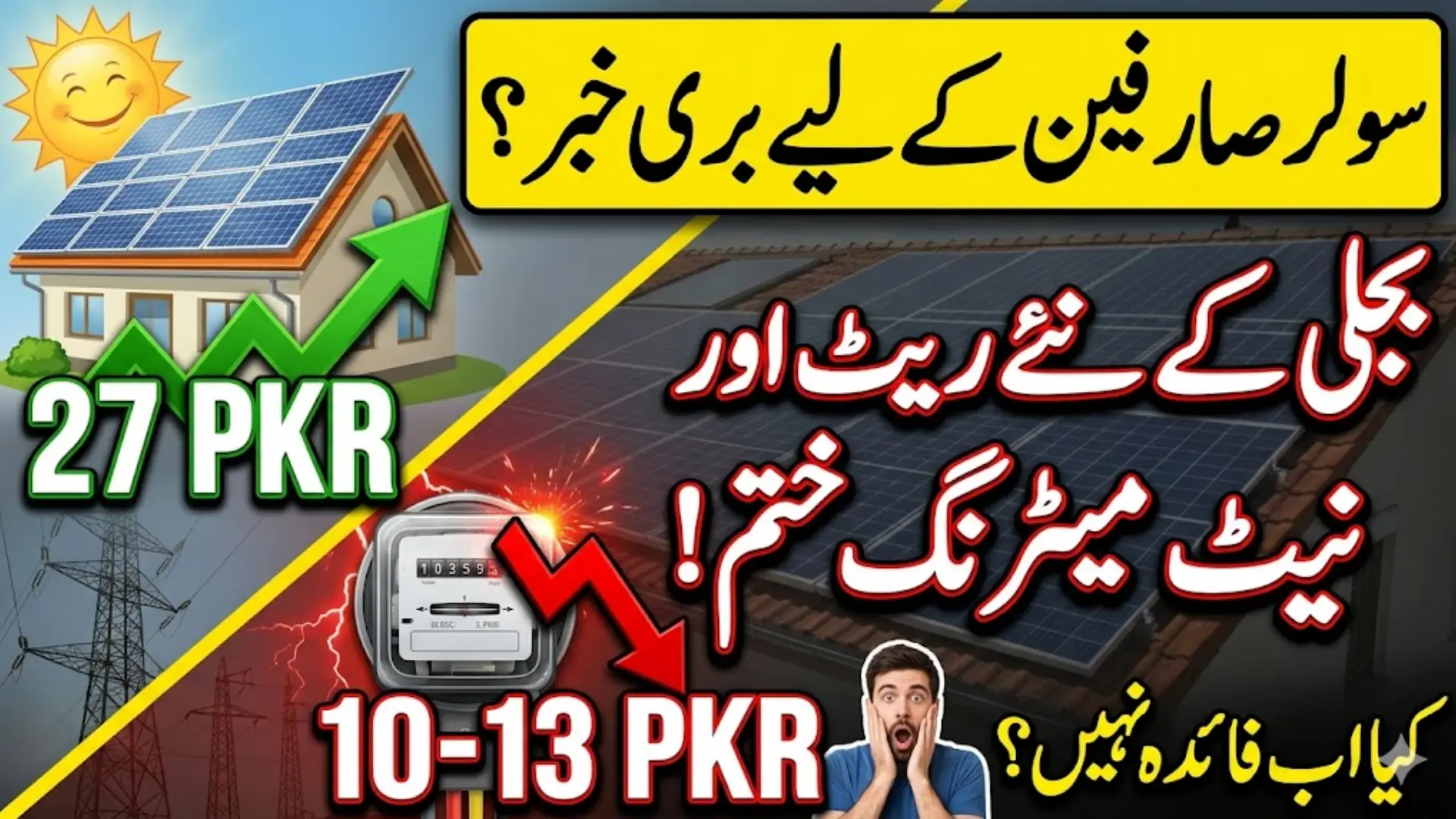 Solar Consumers New Electricity Charges Net Metering Pakistan New Rules Mean