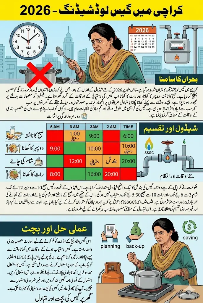 Karachi Gas Load Shedding Time Announced 2026 Full Guide Step By Step