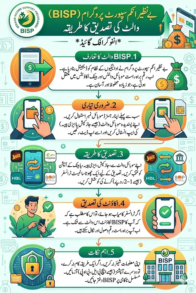 BISP Wallet Verification Guide Check JazzCash Easypaisa HBL & More